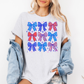 Coquette Bows 4th of July Tee