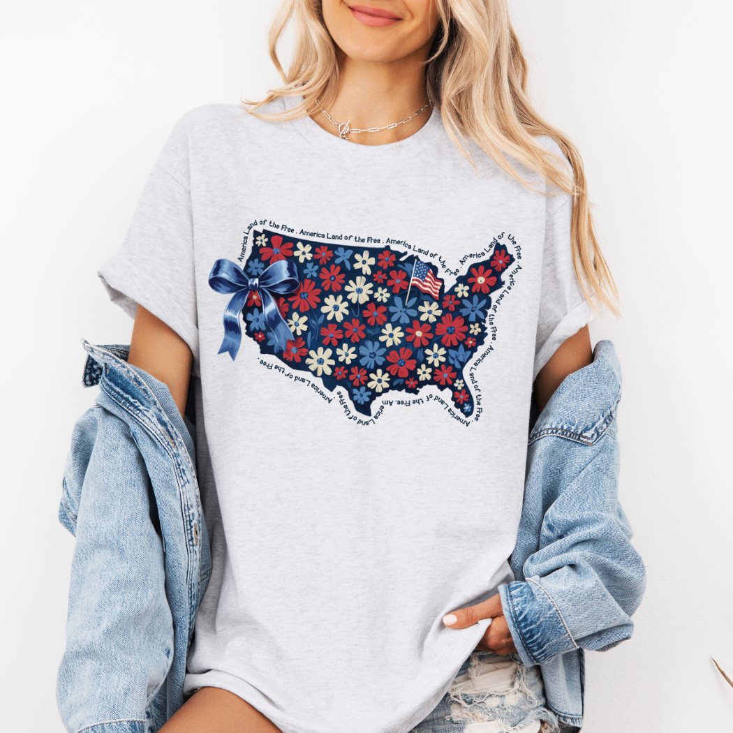 America Land Of The Free 4th of July Tee