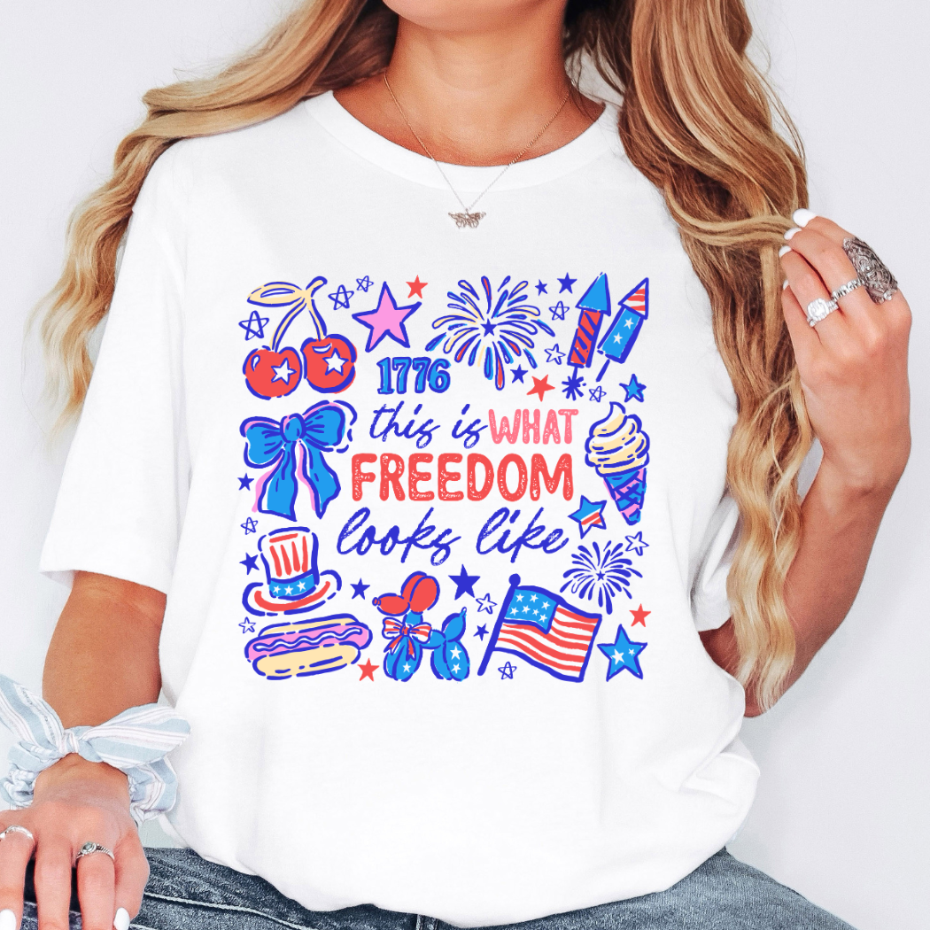 This Is What Freedom Looks Like 1776 4th of July Tee
